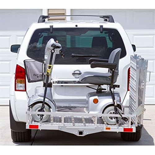 Rage Deluxe Aluminum Folding Scooter, Wheelchair Carrier - 500 lb Capacity