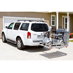 Rage Deluxe Aluminum Folding Scooter, Wheelchair Carrier - 500 lb Capacity