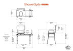 ShowerGlyde SG3 Sliding Transfer Bench with Swivel Seat