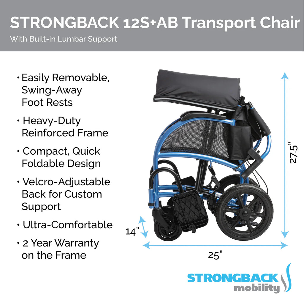 Strongback Mobility Excursion 12 Transport Wheelchair