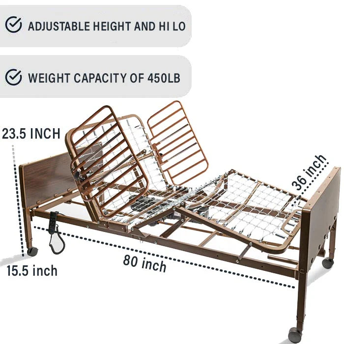 Invacare 5410IVC Full Electric Hospital Bed Package
