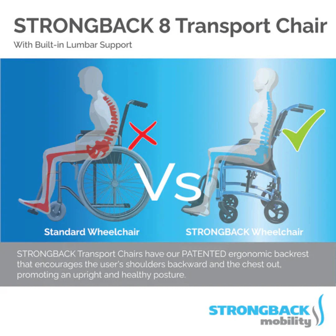 STRONGBACK Excursion 8 Transport Chair