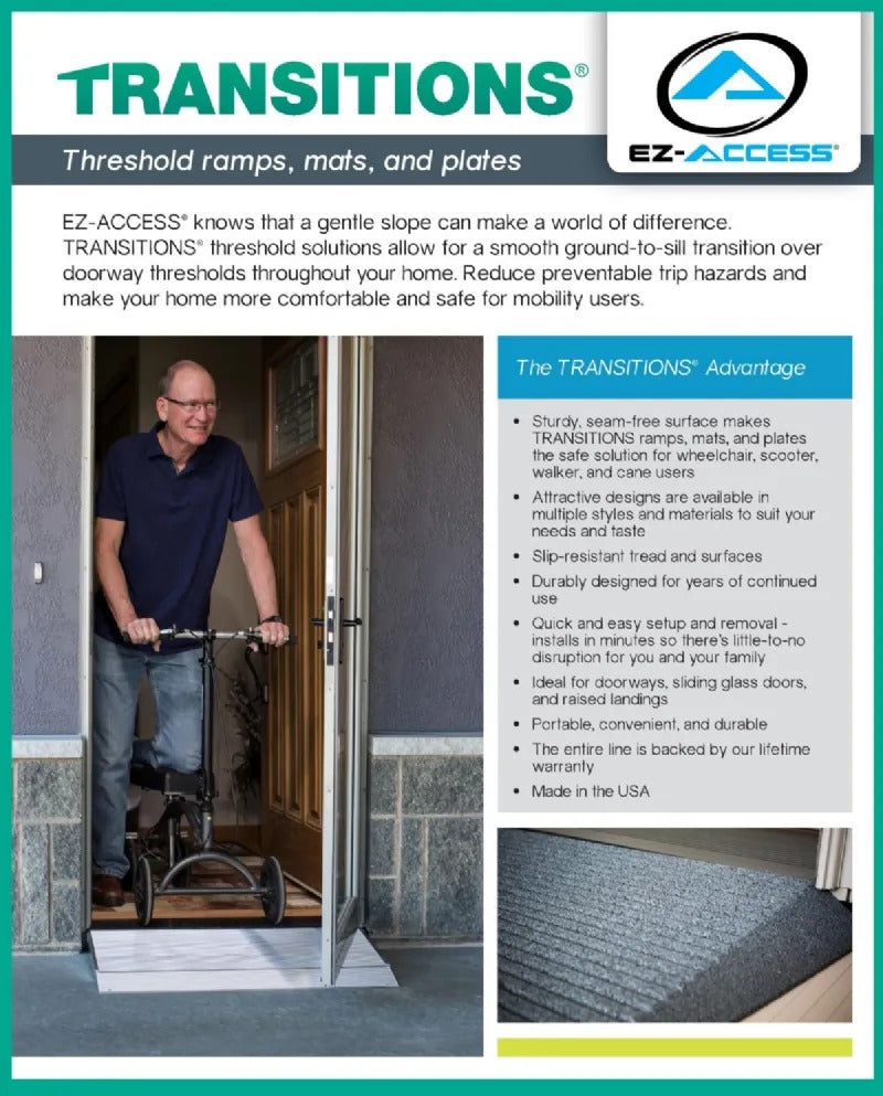 Angles Access Ramp EZ Access Transitions Angled Entry Ramp - Wheelchair Threshold Ramps ...