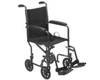 Drive Medical TR37E-SV Steel Transport Chair