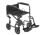 Drive Medical TR37E-SV Steel Transport Chair