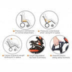 Karman Healthcare Tilt-in-Space Foldable Wheelchair