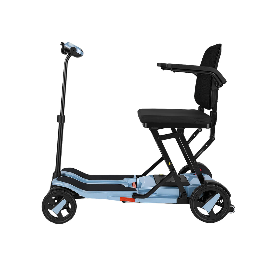 SCOOTNGO Voyager Smart Folding Travel Scooter — 40 lb, Cruise Control