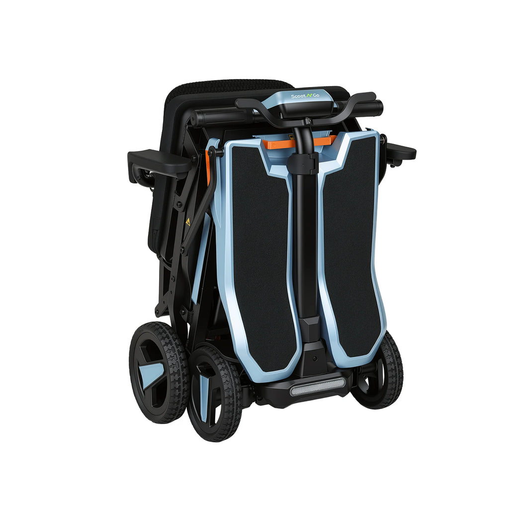 SCOOTNGO Voyager Smart Folding Travel Scooter — 40 lb, Cruise Control