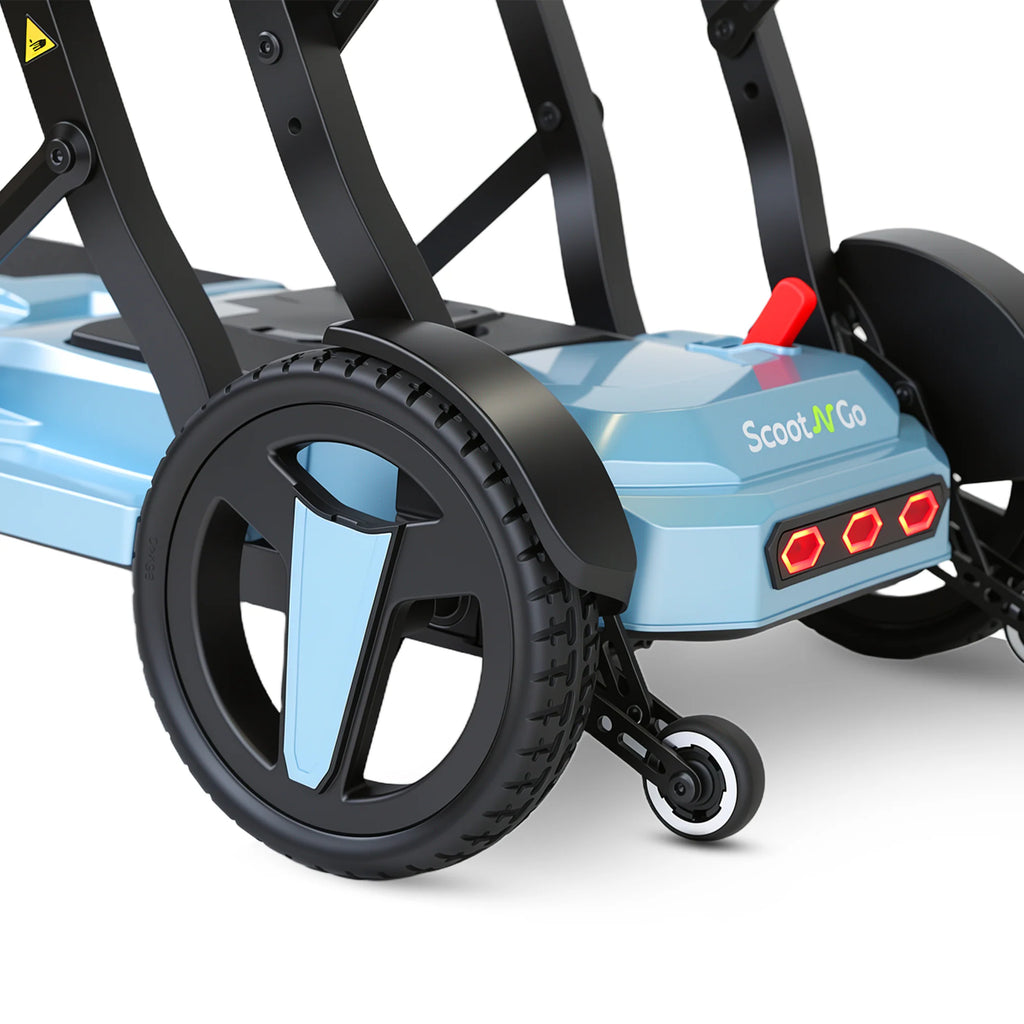 SCOOTNGO Voyager Smart Folding Travel Scooter — 40 lb, Cruise Control