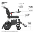 WHILL Modo Breeze Carbon Fiber Lightweight Folding Power Wheelchair