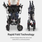 WHILL Modo Breeze Carbon Fiber Lightweight Folding Power Wheelchair