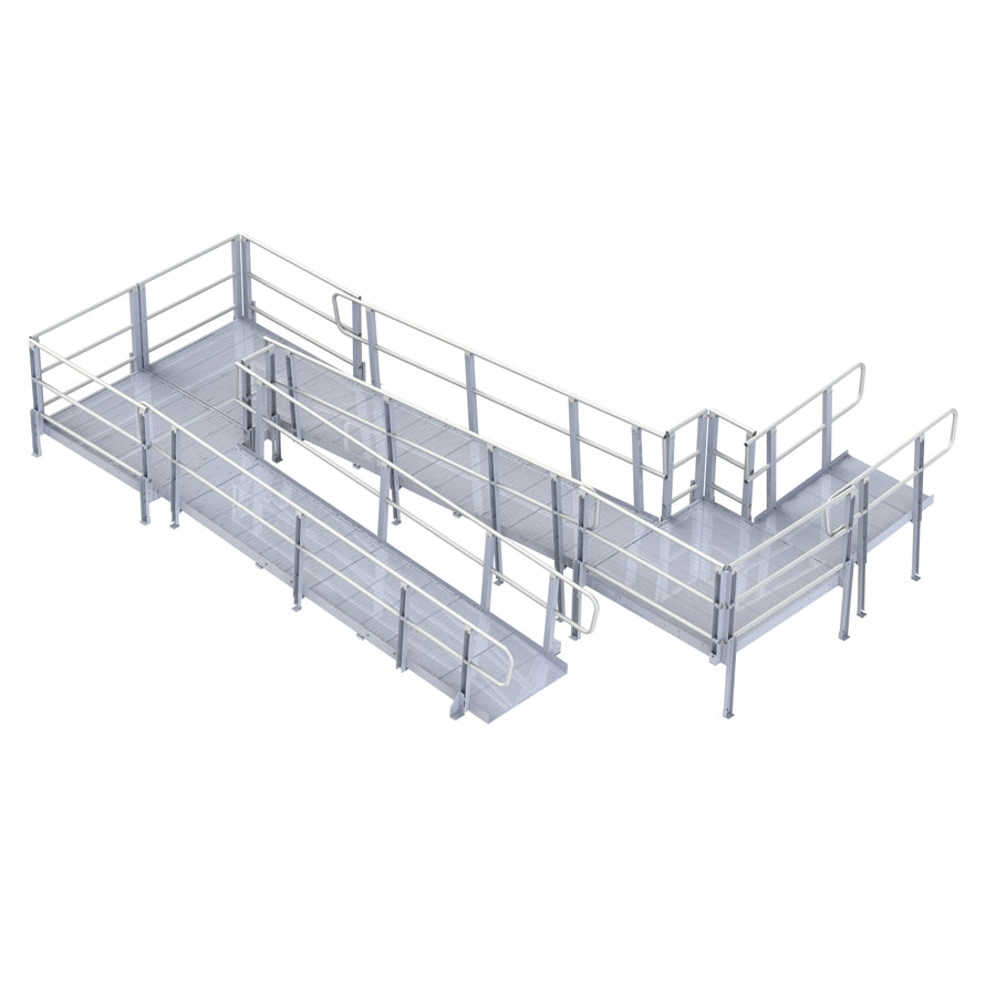 PVI Modular XP Ramp (w/ Handrails) 42 Inches Wide