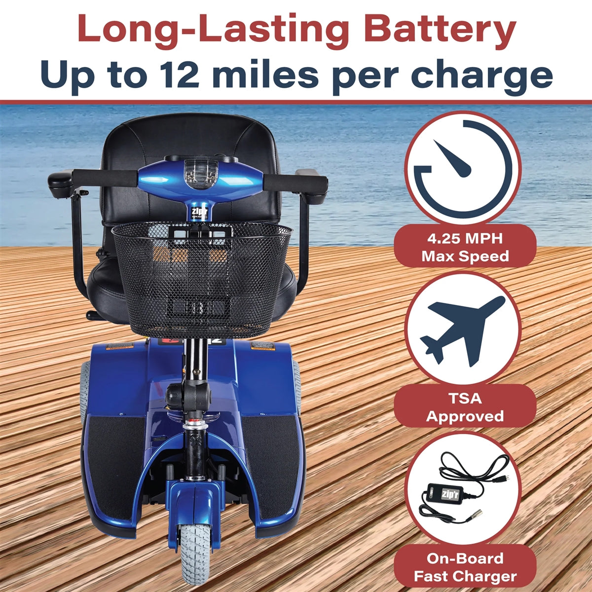 Zip'r 3 Wheel Traveler Mobility Scooter