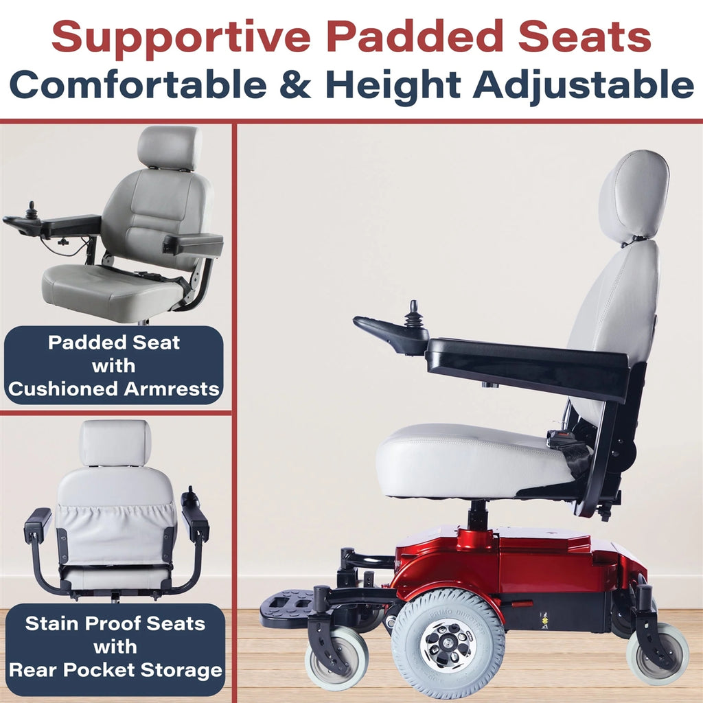 Zip'r Mantis SE Electric Wheelchair with Power Adjustable Seat