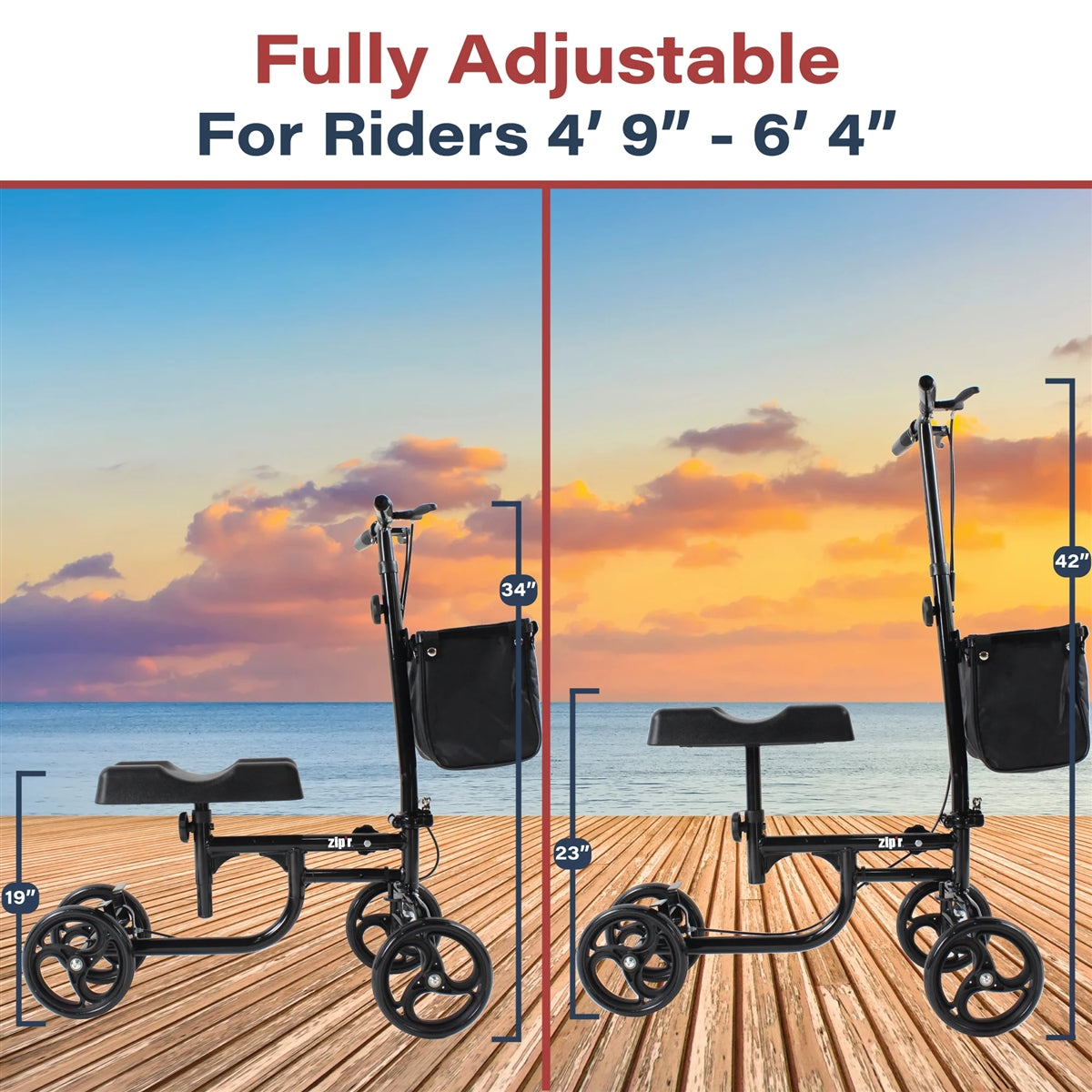 Zipr Coaster Knee Walker