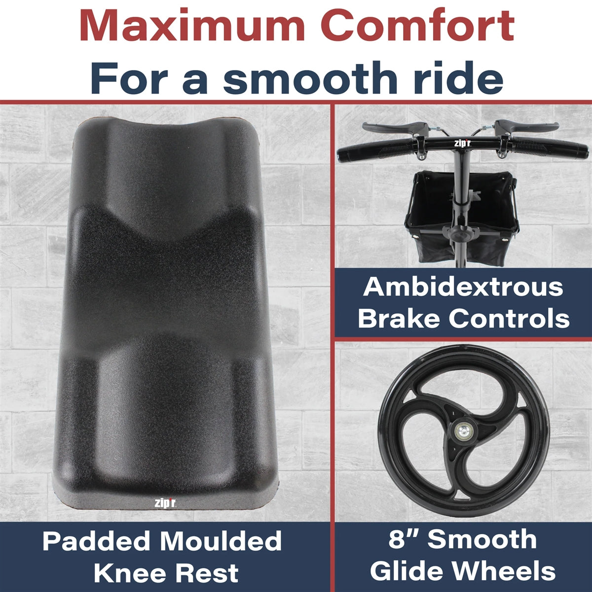 Zipr Coaster Knee Walker