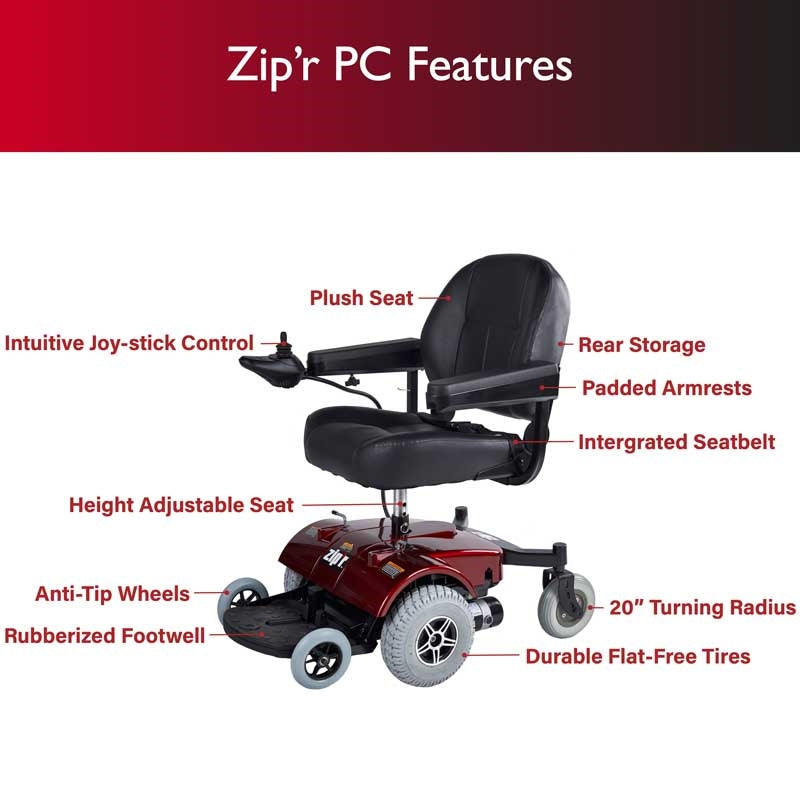 Zipr PC Power Electric Wheelchair