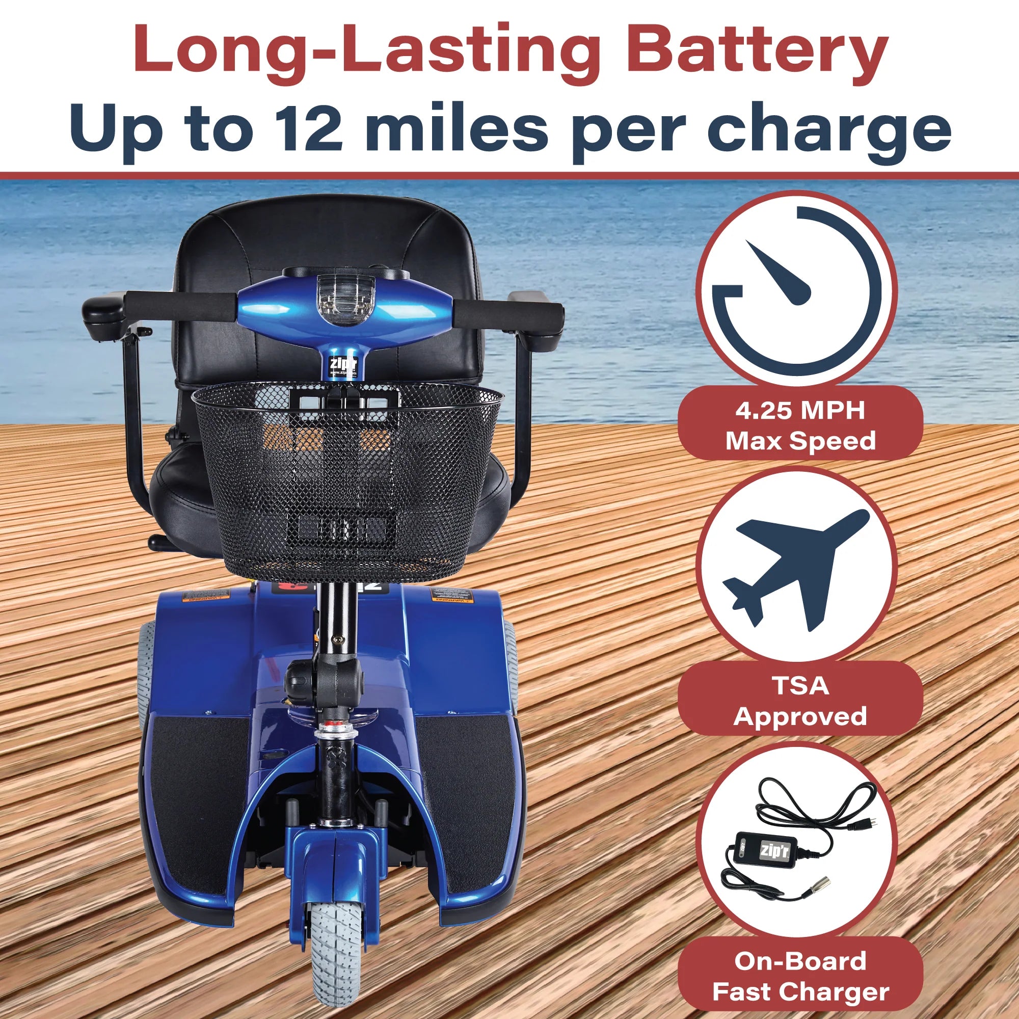 Zip'r Roo 3-Wheel Travel Scooter