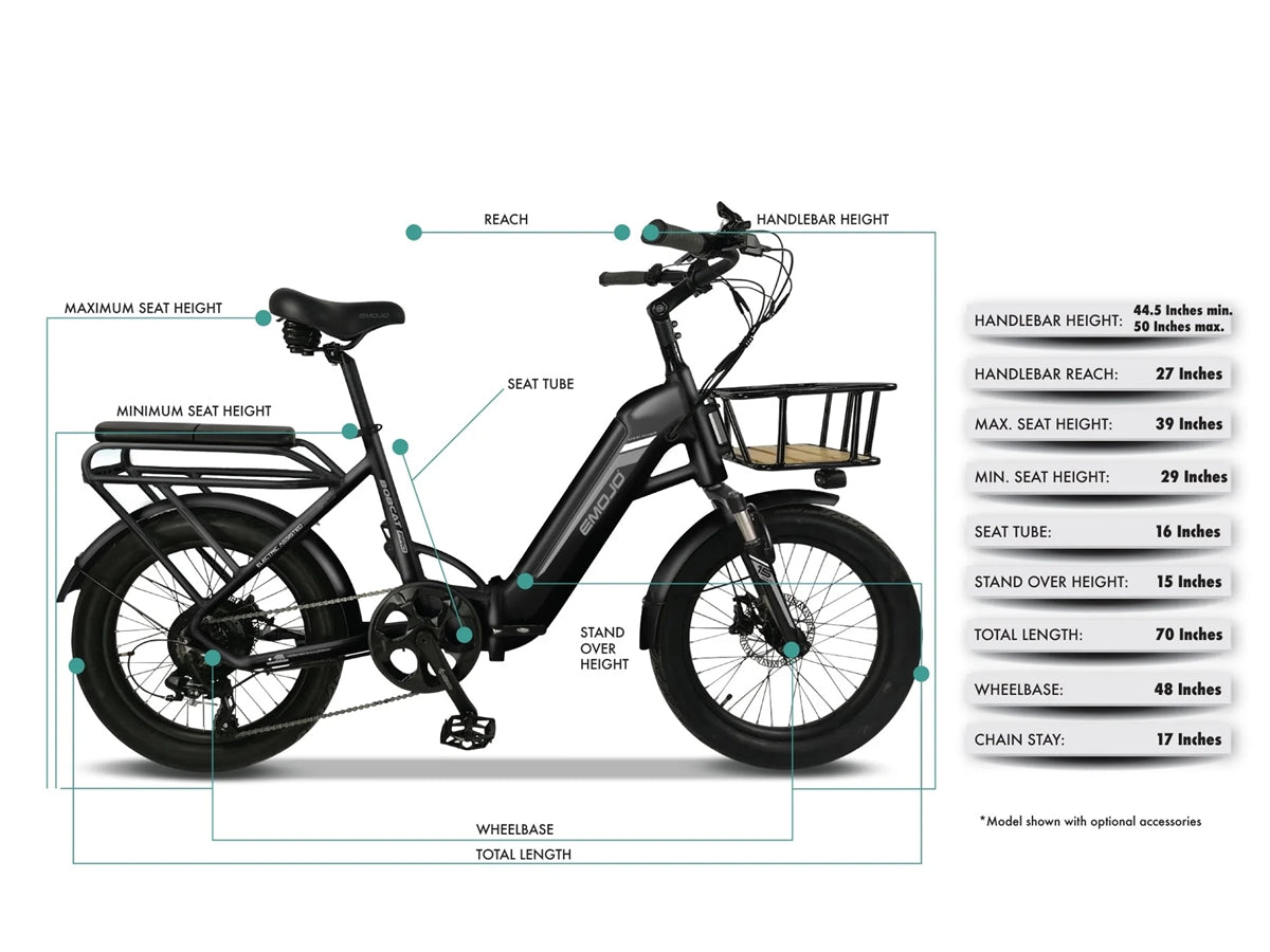 Emojo 500W Bobcat PRO Step-Thru Electric Bike