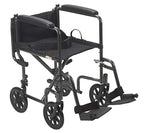 Drive Medical TR37E-SV Steel Transport Chair
