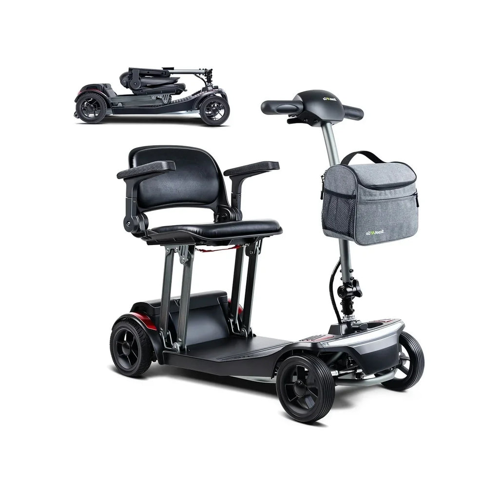 SCOOTNGO FOLO Folding Travel Mobility Scooter — 50 lb, Airline-Friendly