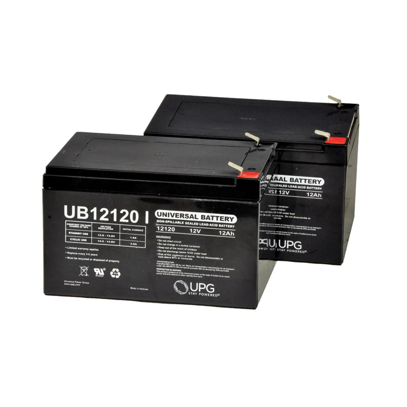 12V 12AH Sealed Lead Acid Batteries (Pair), U1