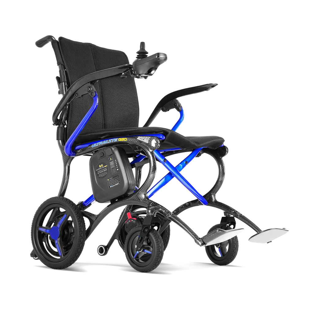 Forcemech Ultralite G20 Carbon Fiber Folding Power Wheelchair 25lbs