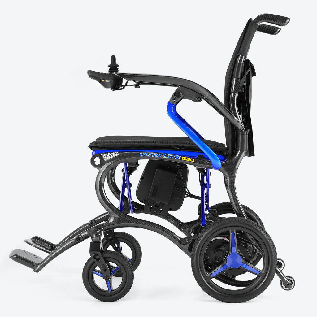 Forcemech Ultralite G20 Carbon Fiber Folding Power Wheelchair 25lbs