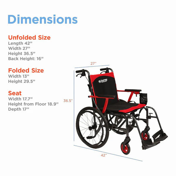 So Lite  Super Lightweight Folding Wheelchair