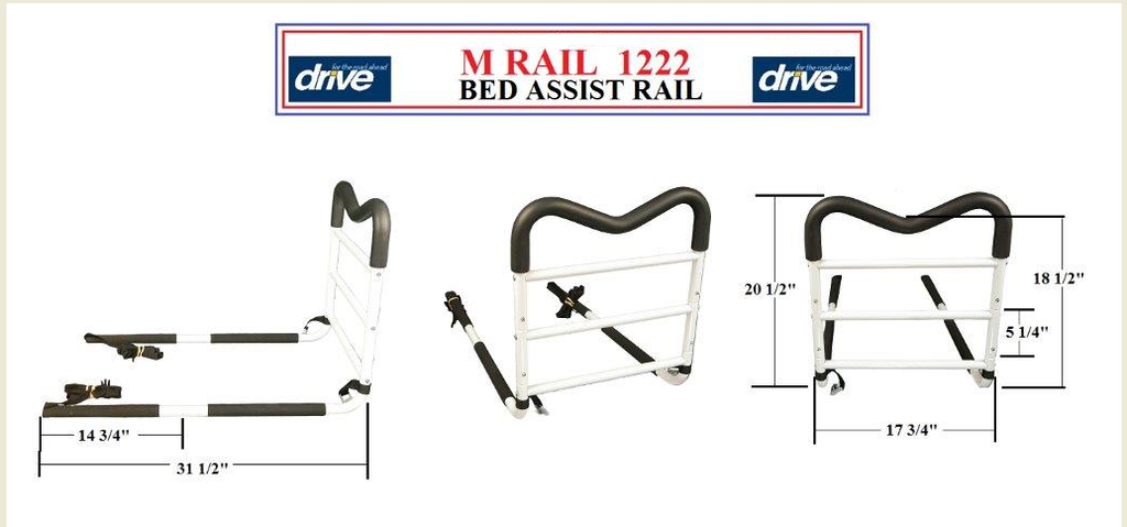 Drive Medical Home Bed Assist Handle - M-Rail