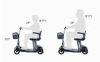 SCOOTNGO FOLO Folding Travel Mobility Scooter — 50 lb, Airline-Friendly