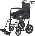 Aluminum Transport Chair with 12" Wheels L3019 by Rhythm Healthcare