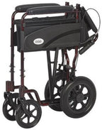 Aluminum Transport Chair with 12" Wheels L3019 by Rhythm Healthcare