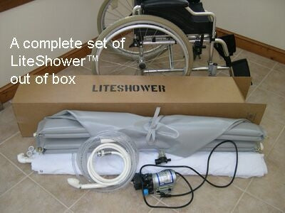 Liteshower Portable, Wheelchair-accessible Shower Stalls