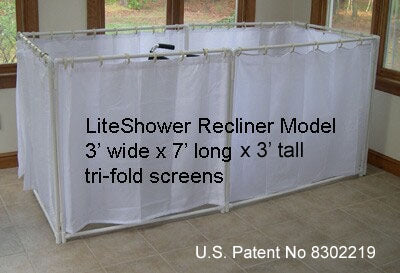 Liteshower Portable, Wheelchair-accessible Shower Stalls