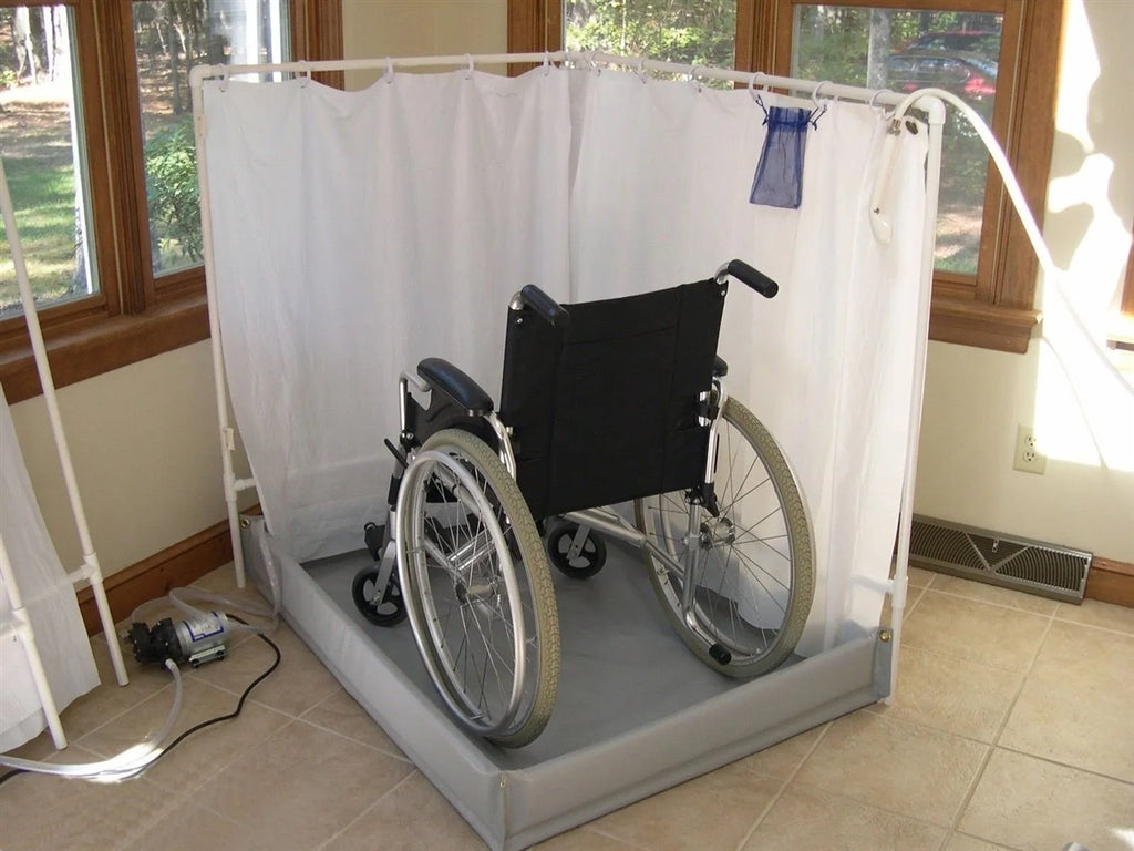 Liteshower Portable, Wheelchair-accessible Shower Stalls