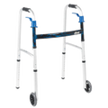 Deluxe Trigger Release Folding Walker with 5" Wheels