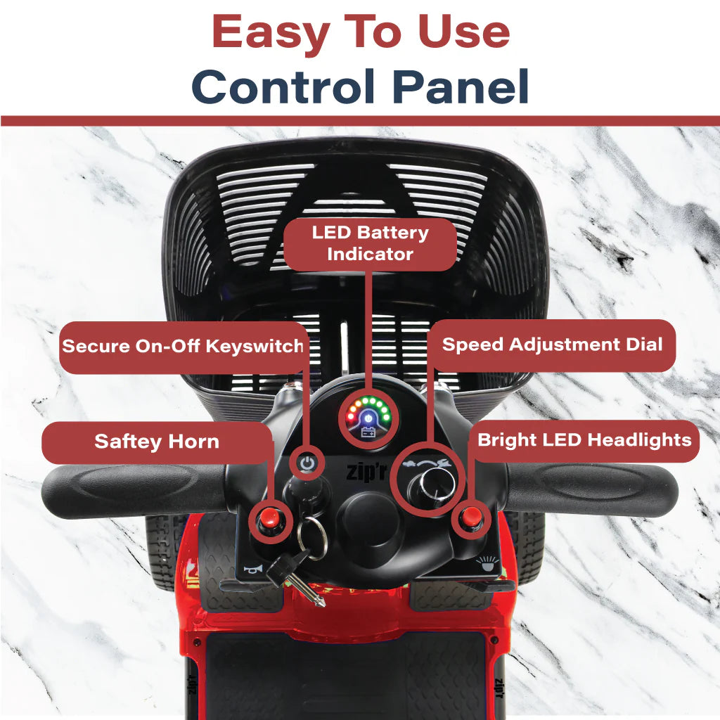 Zip'r 4-Wheel Travel Scooter